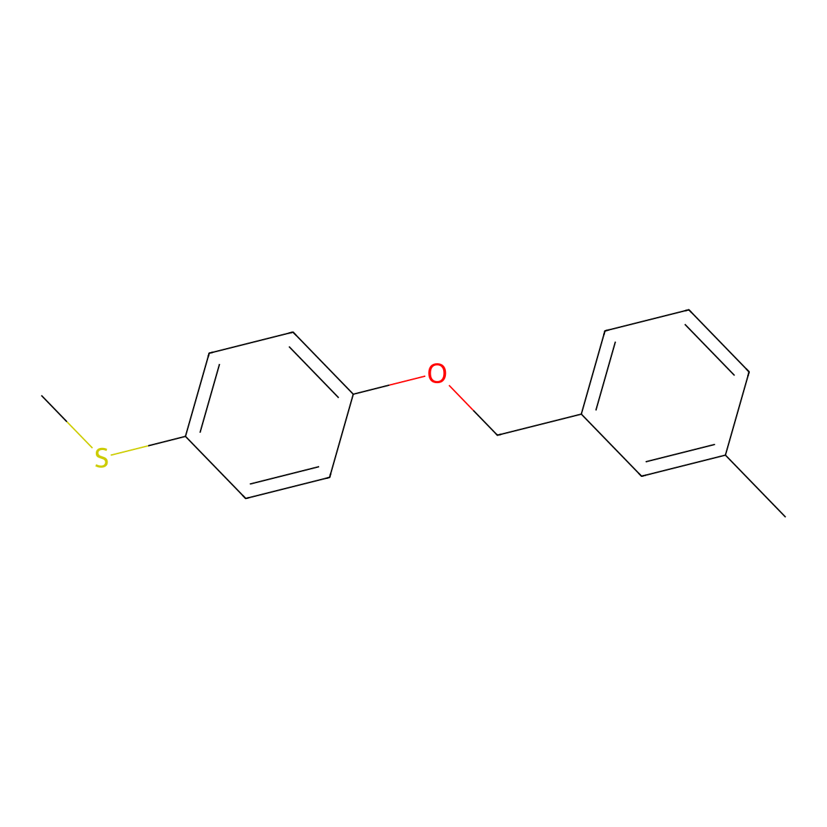 1-Methyl-3-[[4-(methylthio)phenoxy]methyl]benzene molecular structure, CAS 2182937-00-2