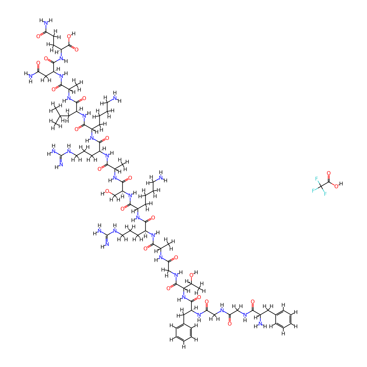 Nociceptin Trifluoroacetic Acid Salt molecular structure, CAS 218297-67-7