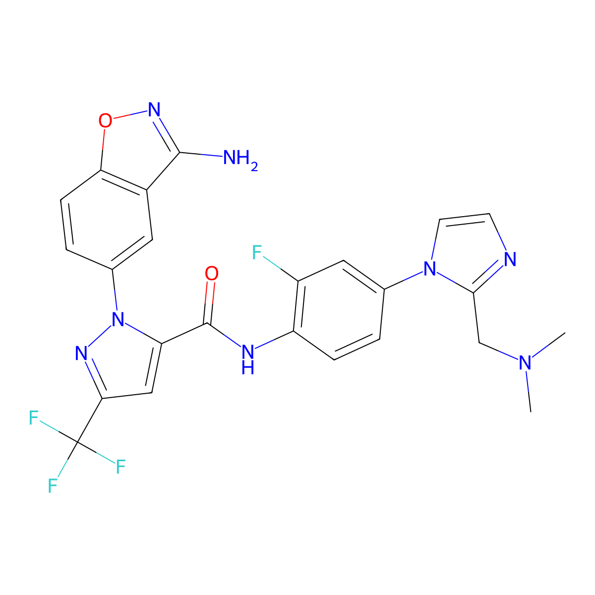 Razaxaban molecular structure, CAS 218298-21-6