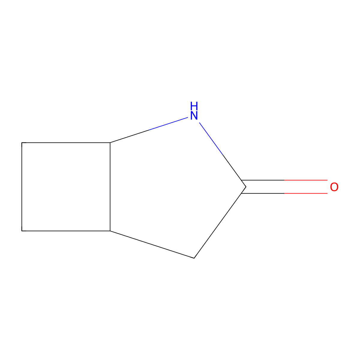 2-Azabicyclo(3.2.0)heptan-3-one molecular structure, CAS 2183-99-5