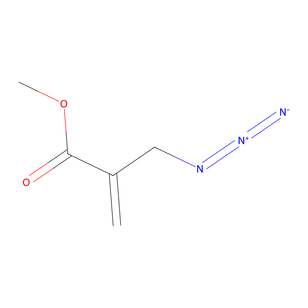 Methyl 2-(azidomethyl)prop-2-enoate molecular structure, CAS 218301-57-6