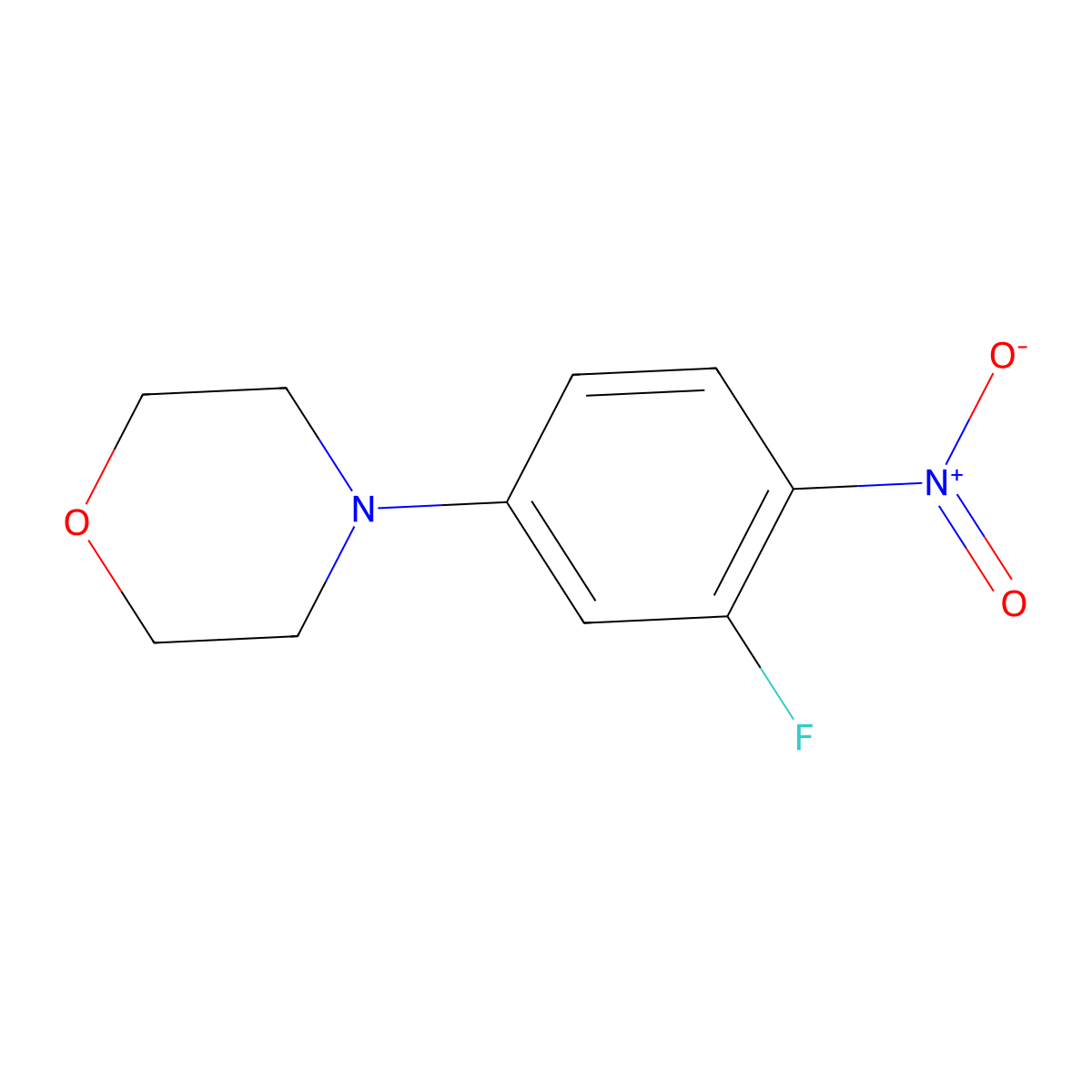 4-(3-Fluoro-4-nitrophenyl)morpholine molecular structure, CAS 218301-62-3
