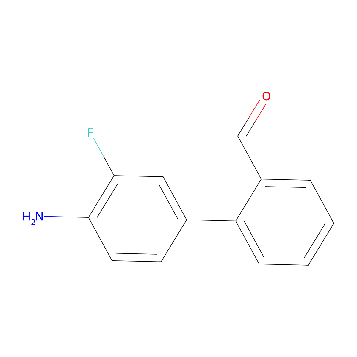 4'-Amino-3'-fluoro[1,1'-biphenyl]-2-carbaldehyde molecular structure, CAS 218301-93-0
