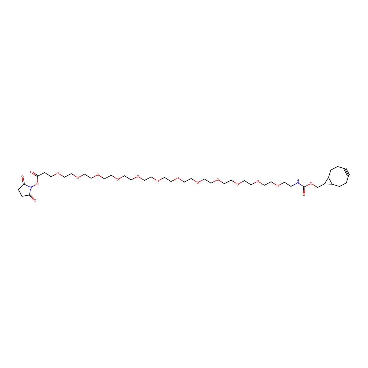 endo-BCN-PEG12-NHS ester molecular structure, CAS 2183440-26-6