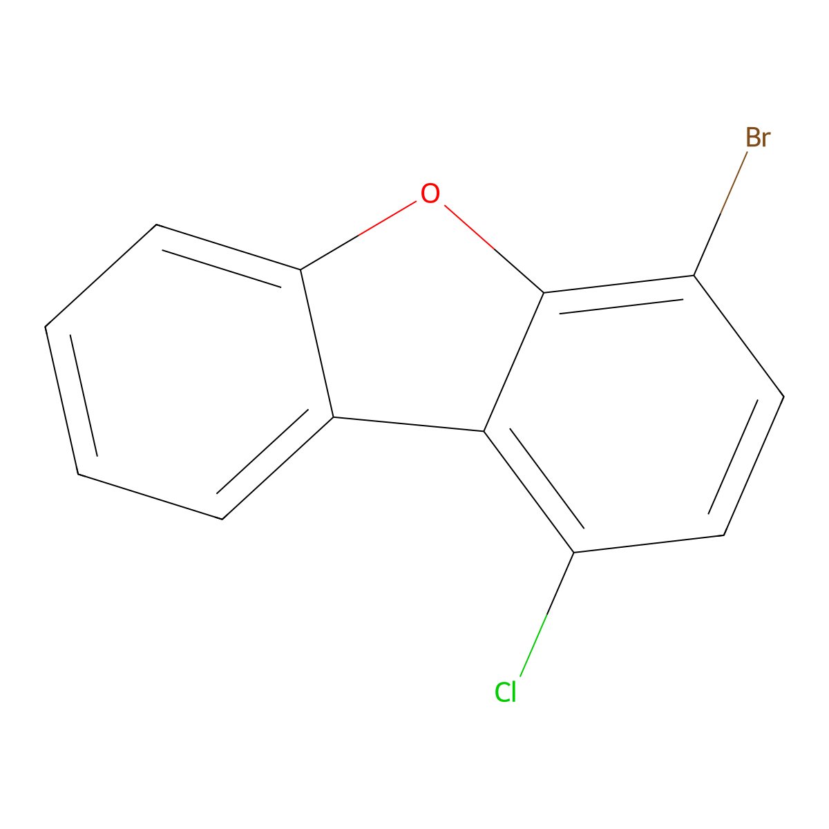 4-Bromo-1-chlorodibenzo[b,d]furan molecular structure, CAS 2183475-72-9
