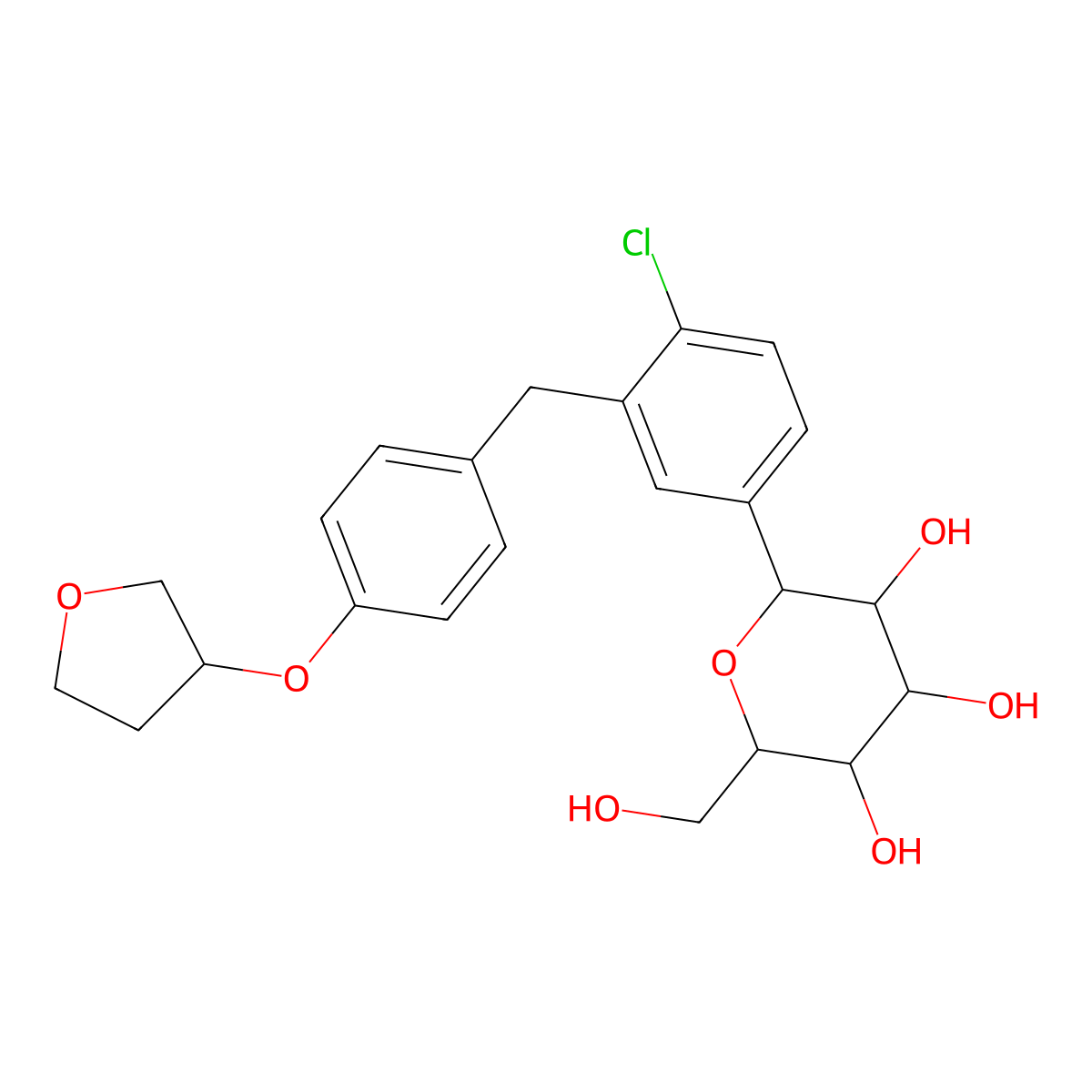 ent-Empagliflozin molecular structure, CAS 2183480-92-2