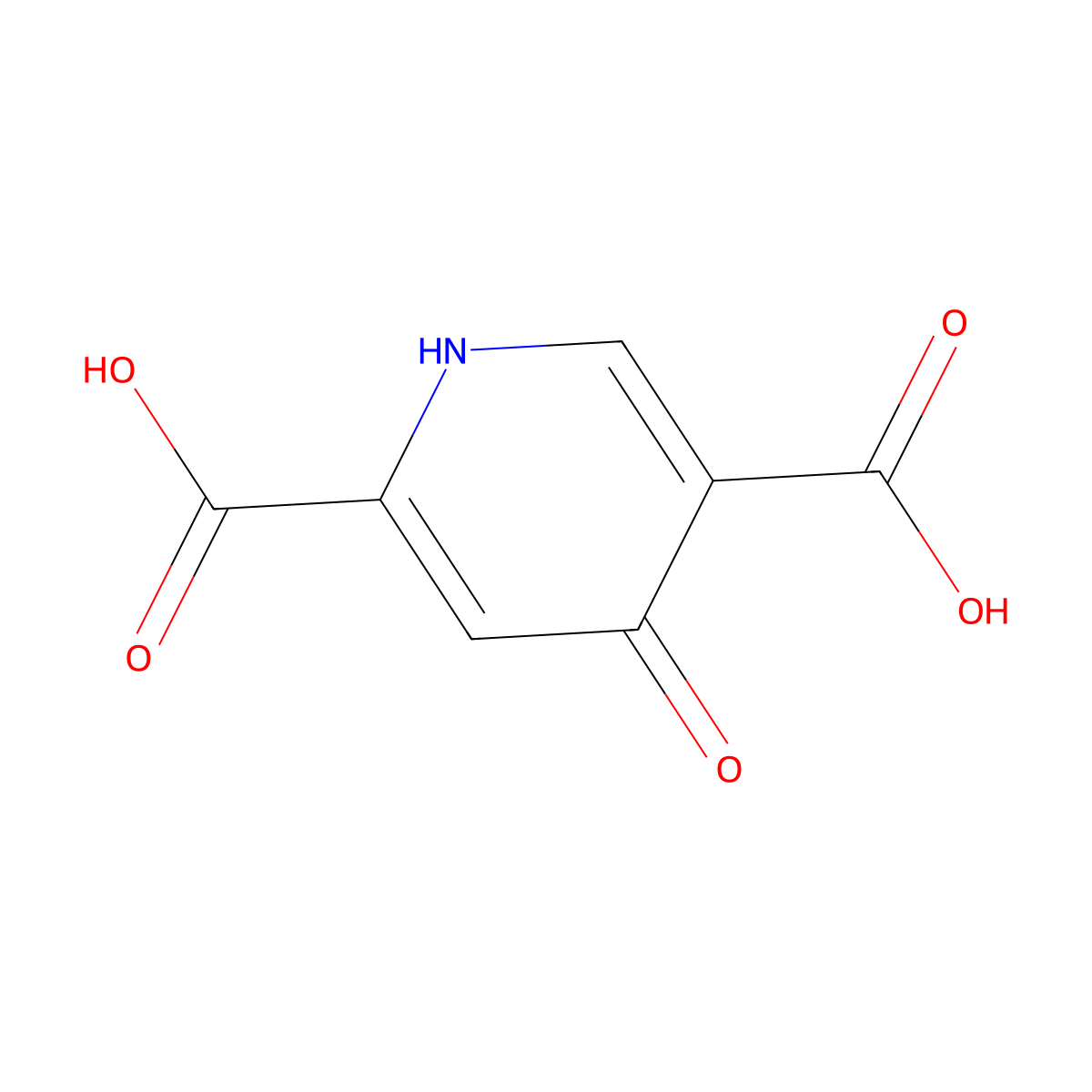 4-Hydroxypyridine-2,5-dicarboxylic acid molecular structure, CAS 2183489-21-4