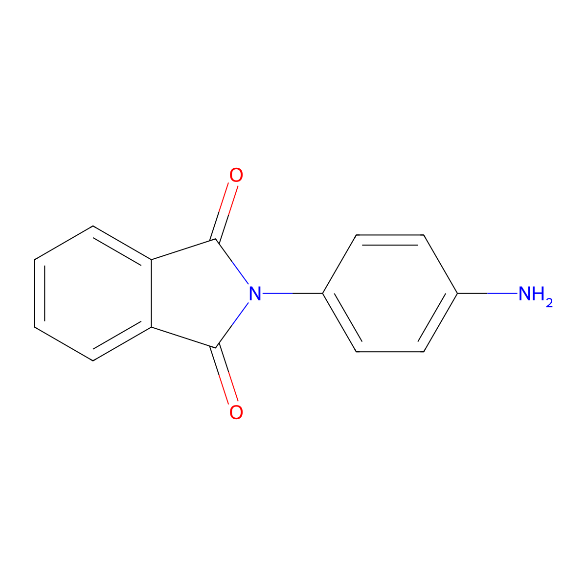2-(4-Aminophenyl)-1H-isoindole-1,3(2H)-dione molecular structure, CAS 21835-60-9
