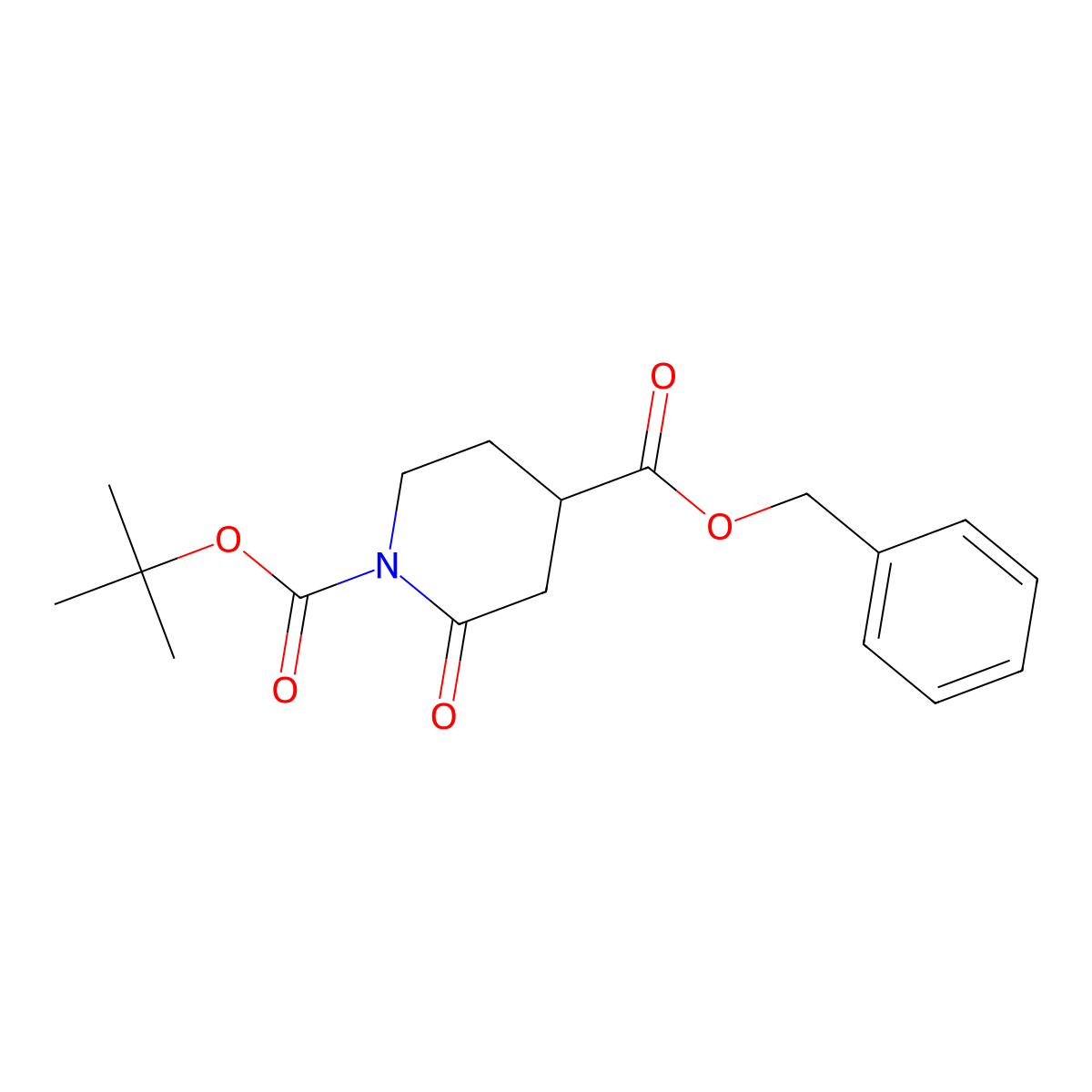 4-Benzyl 1-(tert-butyl) 2-oxopiperidine-1,4-dicarboxylate molecular structure, CAS 2183577-01-5