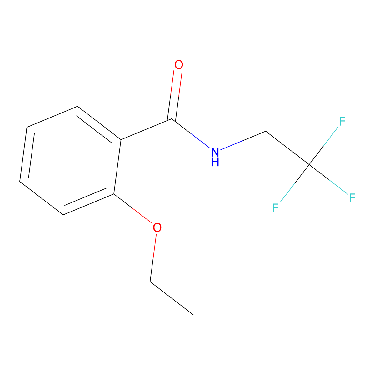 2-Ethoxy-N-(2,2,2-trifluoroethyl)benzamide molecular structure, CAS 2183927-11-7