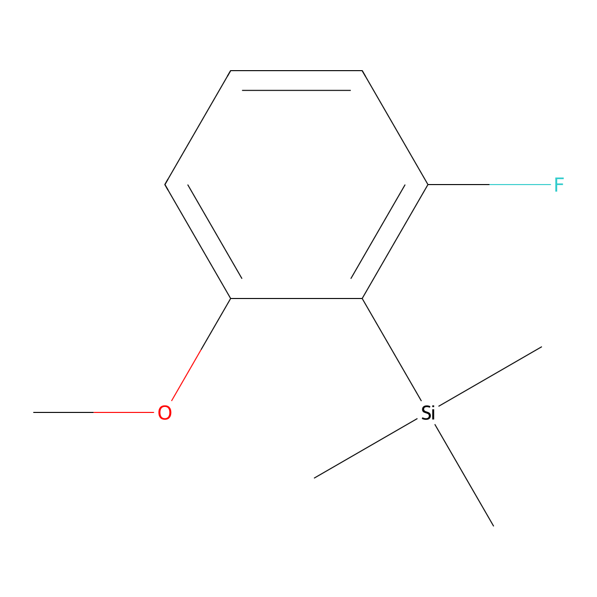 (2-Fluoro-6-methoxyphenyl)trimethylsilane molecular structure, CAS 2183971-82-4