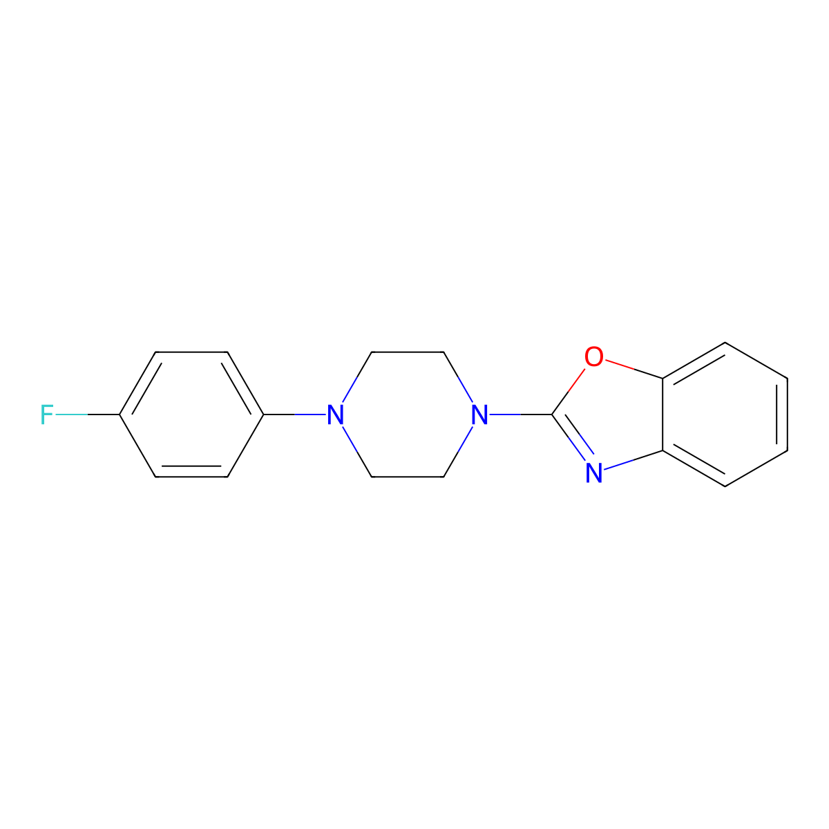 2-[4-(4-Fluorophenyl)piperazin-1-yl]-1,3-benzoxazole molecular structure, CAS 2183998-02-7