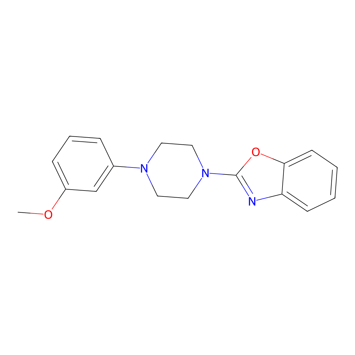 2-[4-(3-Methoxyphenyl)piperazin-1-yl]-1,3-benzoxazole molecular structure, CAS 2184129-37-9
