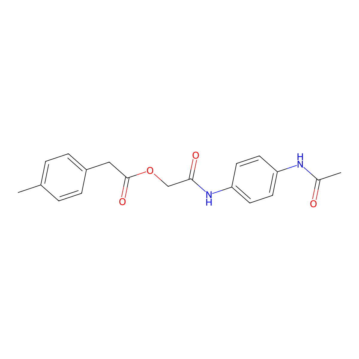 [2-(4-Acetamidoanilino)-2-oxoethyl] 2-(4-methylphenyl)acetate molecular structure, CAS 2184130-77-4