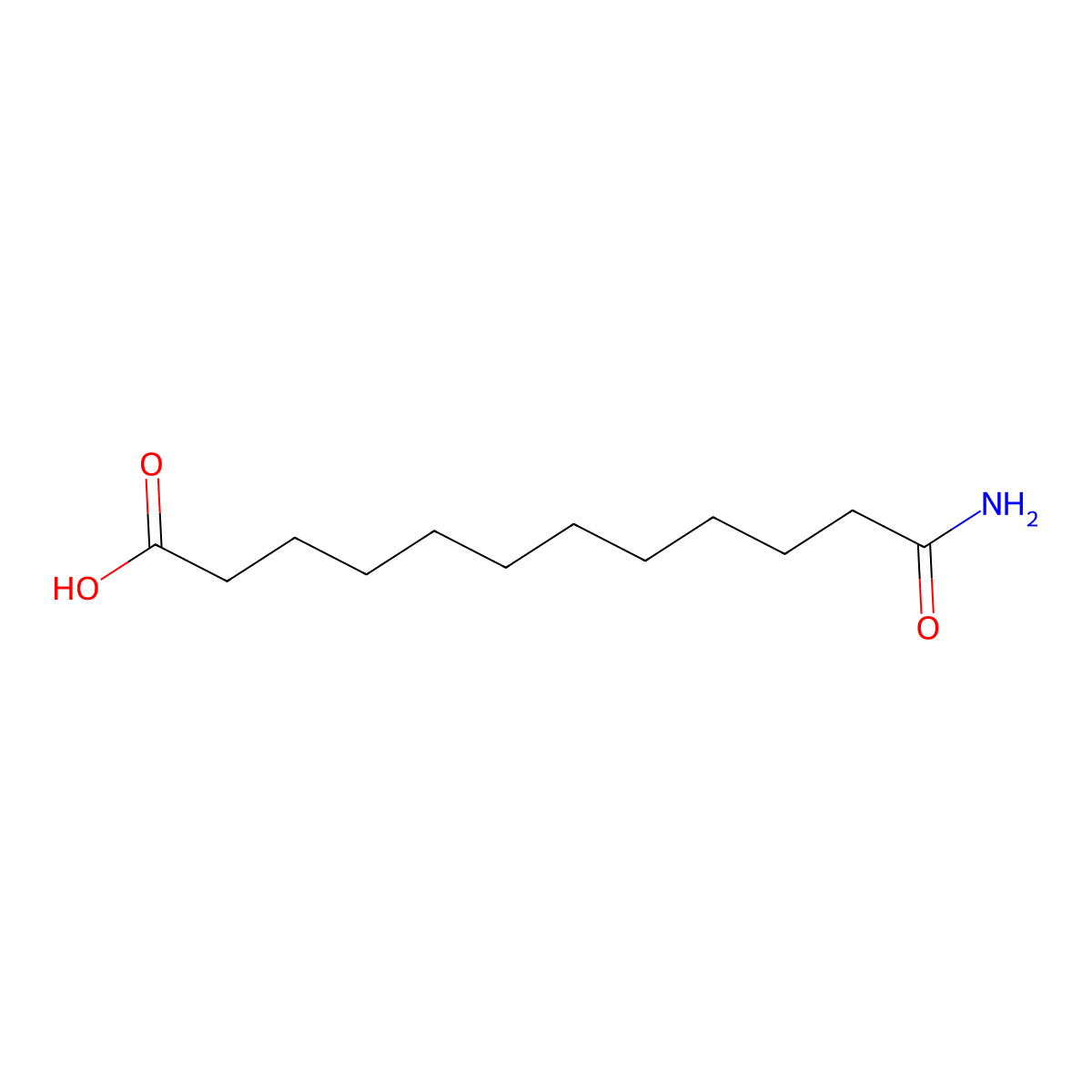 12-Amino-12-oxododecanoic acid molecular structure, CAS 21842-33-1