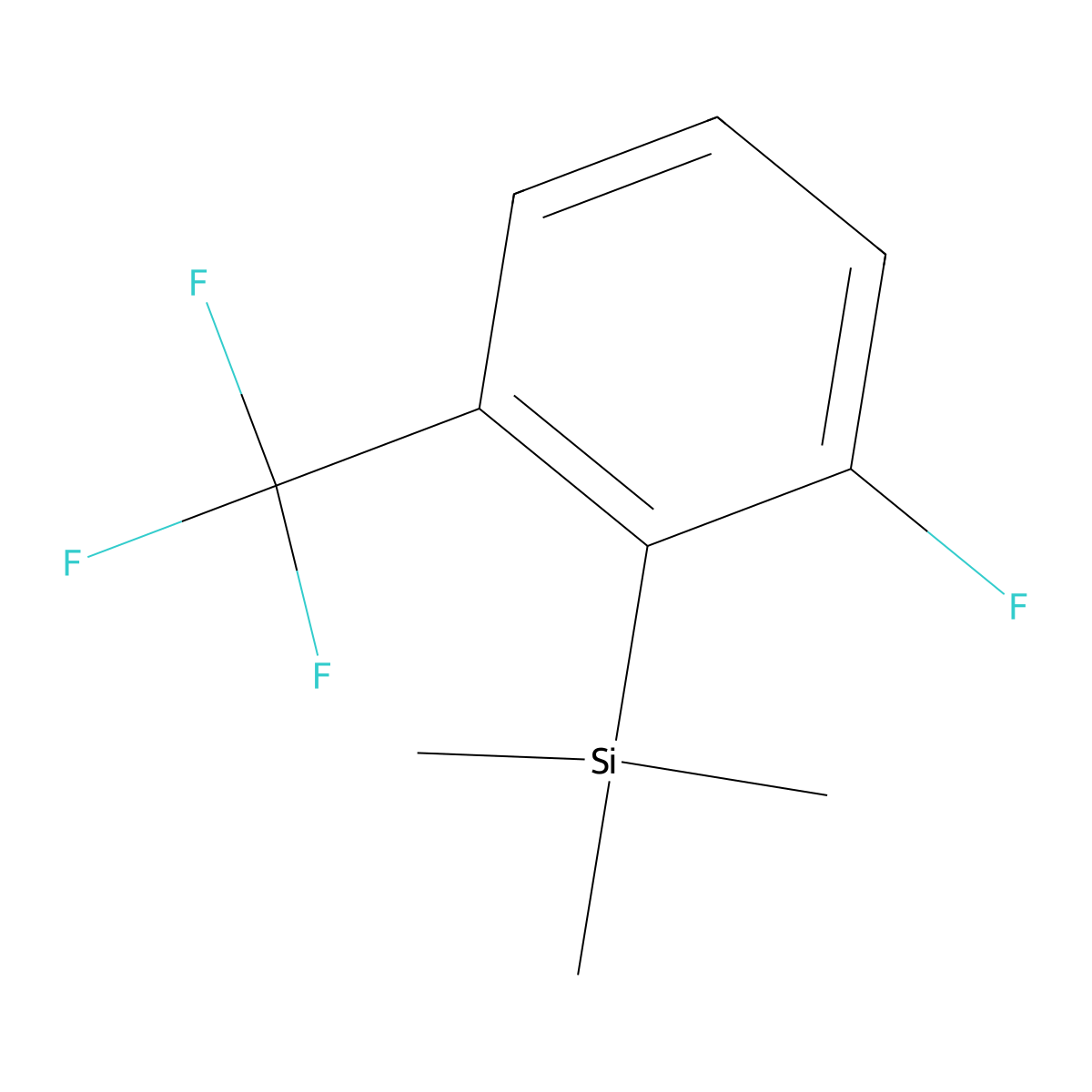 (2-Fluoro-6-(trifluoromethyl)phenyl)trimethylsilane molecular structure, CAS 2184209-08-1