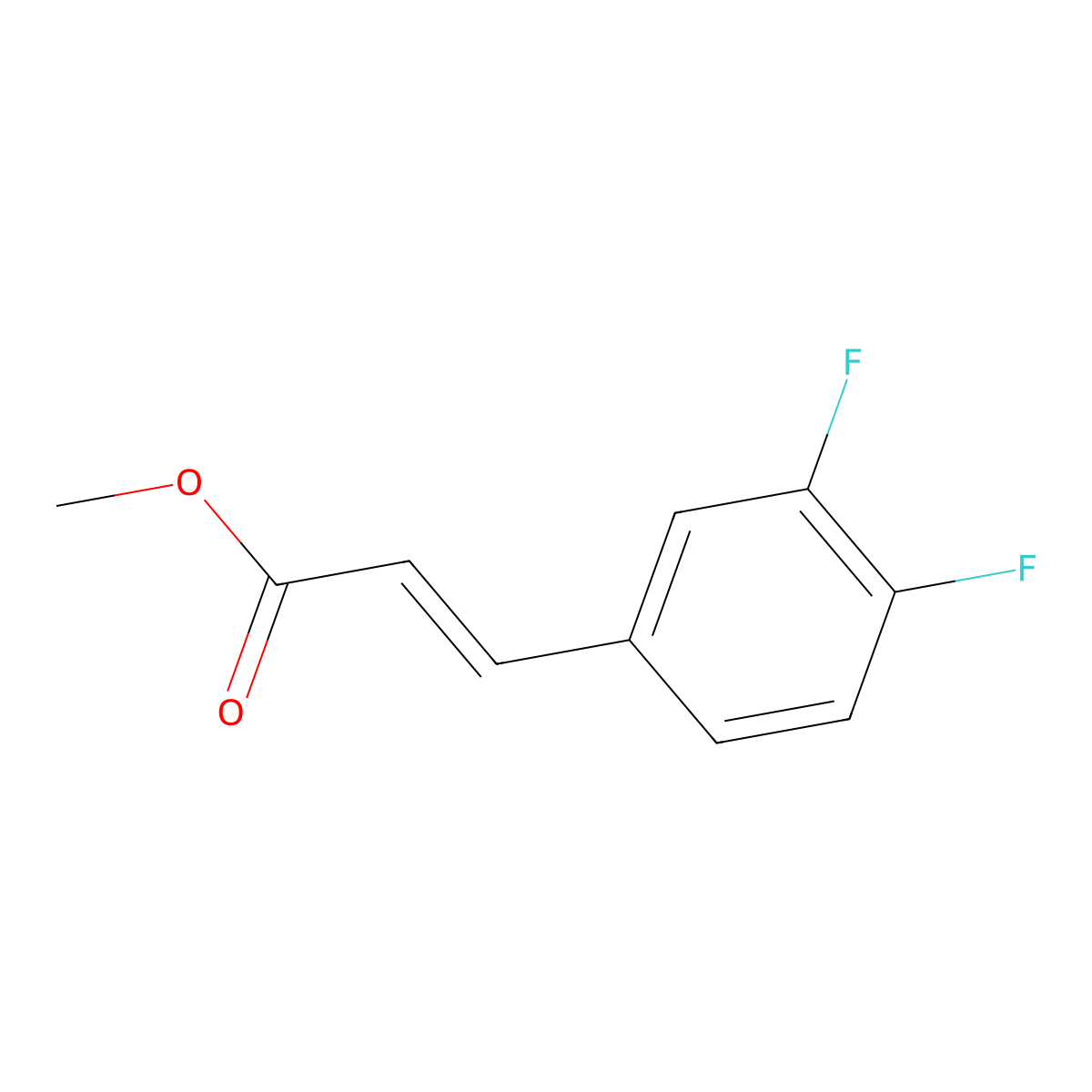 (E)-Methyl 3-(3,4-difluorophenyl)acrylate molecular structure, CAS 218430-47-8