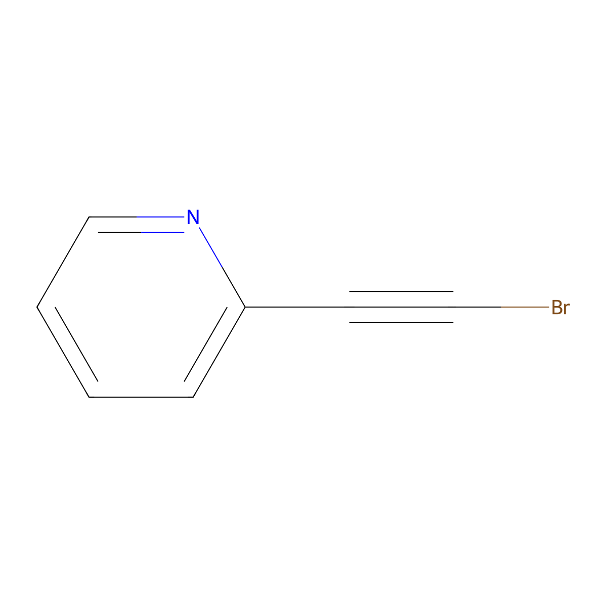 2-(Bromoethynyl)pyridine molecular structure, CAS 218431-37-9