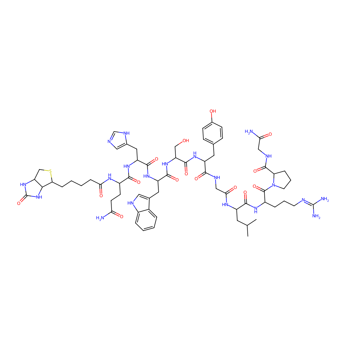 Biotinyl-(Gln1)-LHRH molecular structure, CAS 218433-98-8