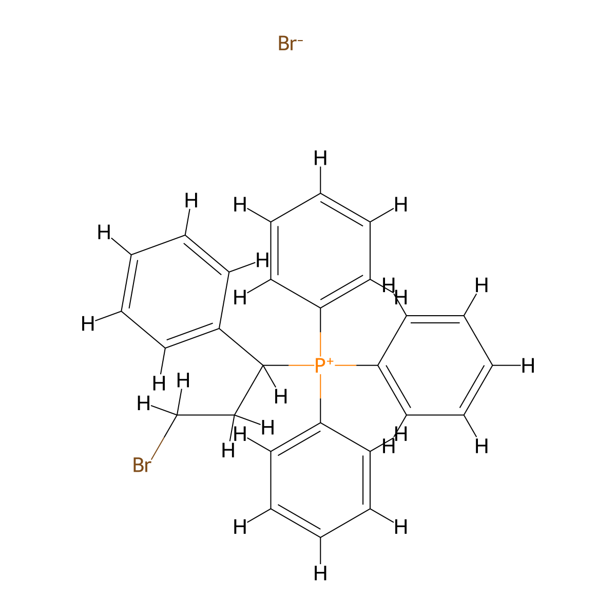 ((2-Bromoethyl)benzyl)triphenylphosphonium bromide molecular structure, CAS 21844-32-6