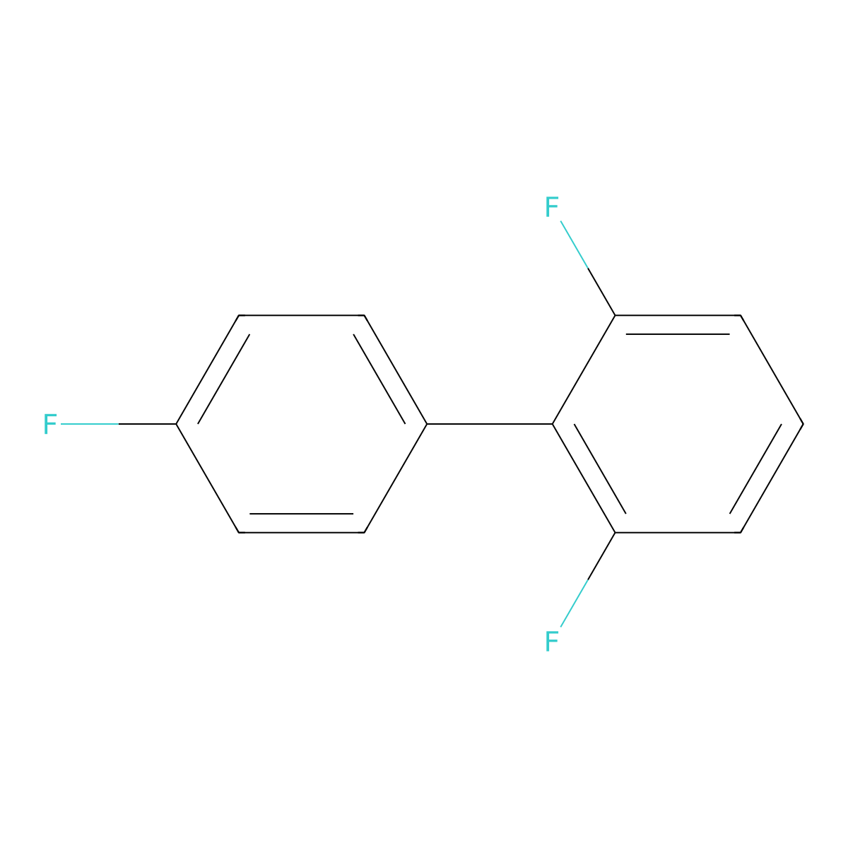 2,4',6-Trifluoro-1,1'-biphenyl molecular structure, CAS 2184483-56-3