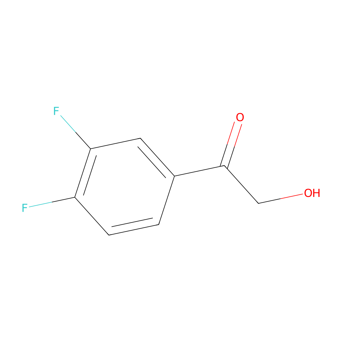3',4'-Difluoro-2-hydroxyacetophenone molecular structure, CAS 218449-33-3