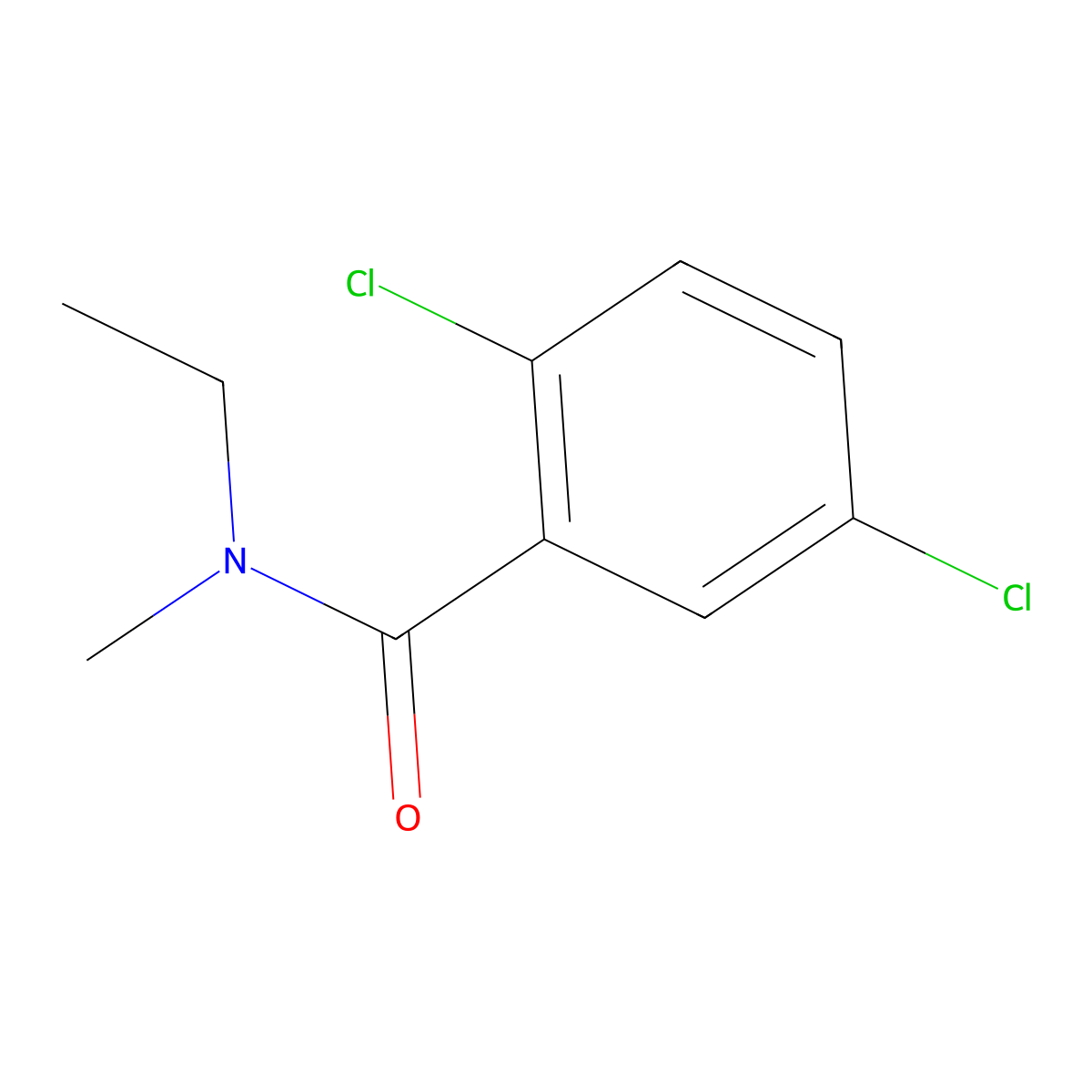 2,5-Dichloro-N-ethyl-N-methylbenzamide molecular structure, CAS 2184764-34-7