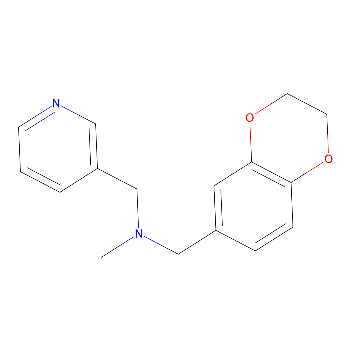 [(2,3-Dihydro-1,4-benzodioxin-6-yl)methyl](methyl)[(pyridin-3-yl)methyl]amine molecular structure, CAS 2184766-16-1