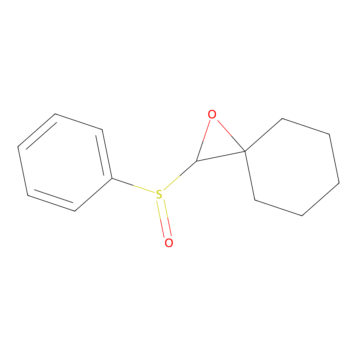 1-(Benzenesulfinyl)-2-oxaspiro[2.5]octane molecular structure, CAS 21849-30-9