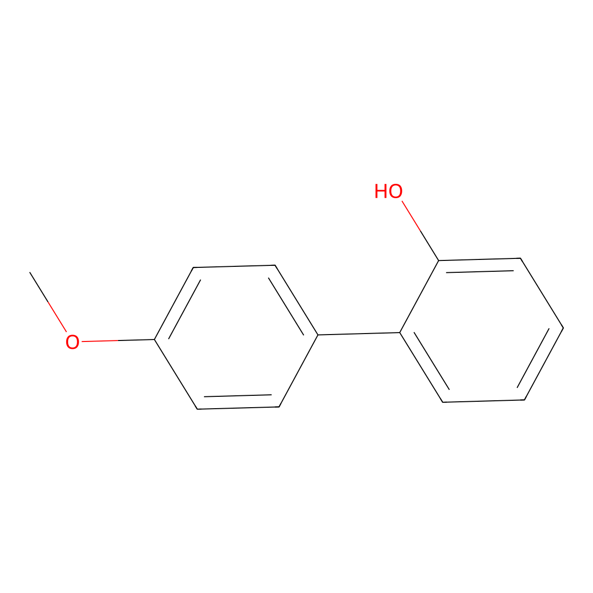 2-(4-Methoxyphenyl)phenol molecular structure, CAS 21849-91-2