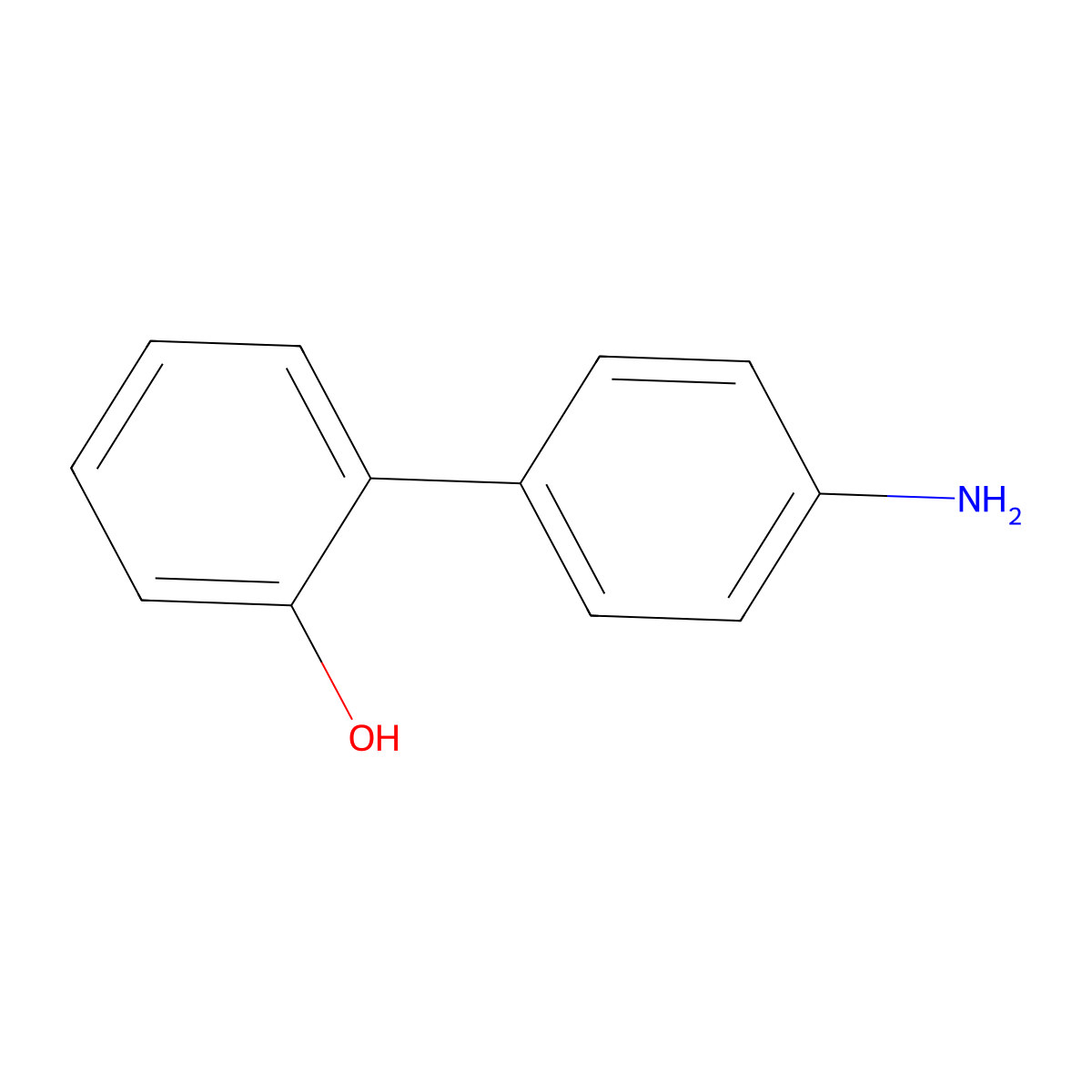 2-Biphenylol, 4'-amino- molecular structure, CAS 21849-92-3