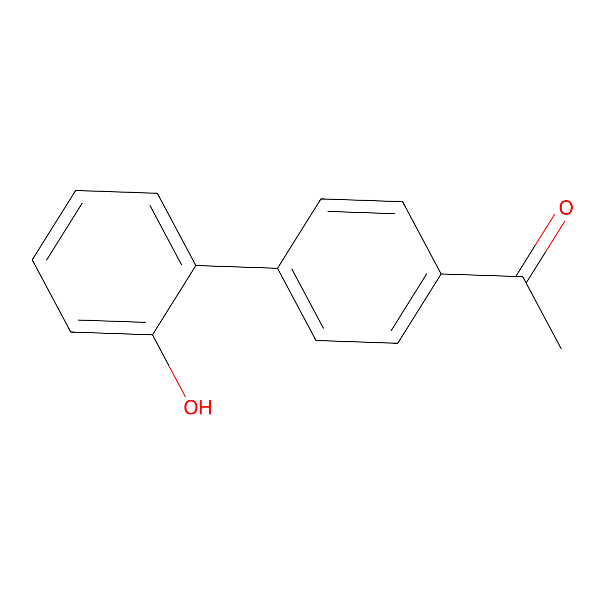 1-(2'-Hydroxy(1,1'-biphenyl)-4-yl)ethanone molecular structure, CAS 21849-93-4