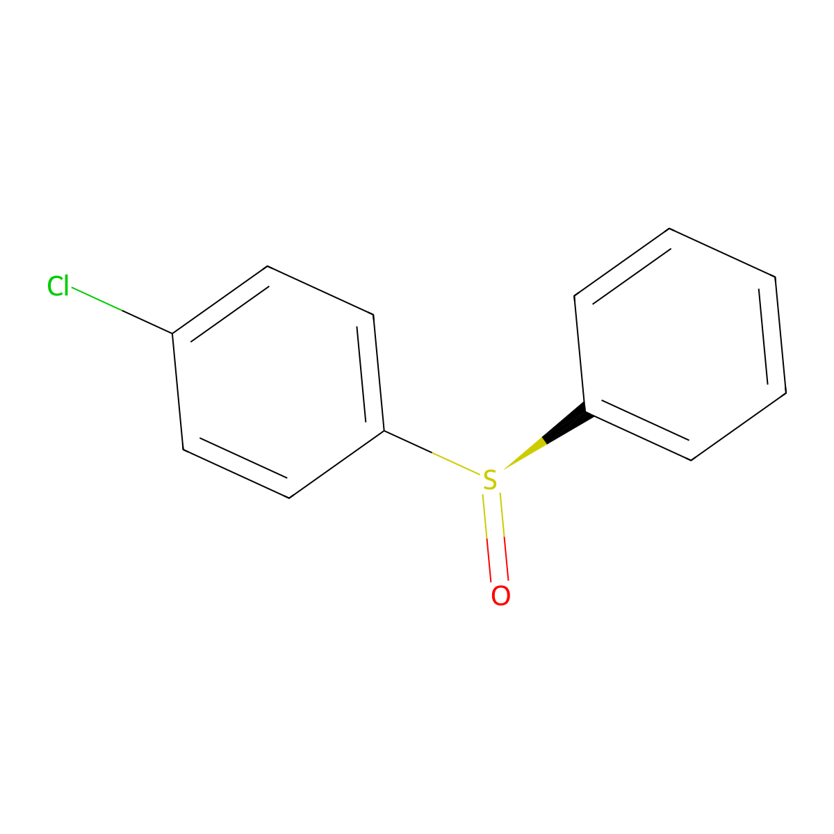 (R)-p-Chlorophenyl phenyl sulfoxide molecular structure, CAS 2184973-82-6