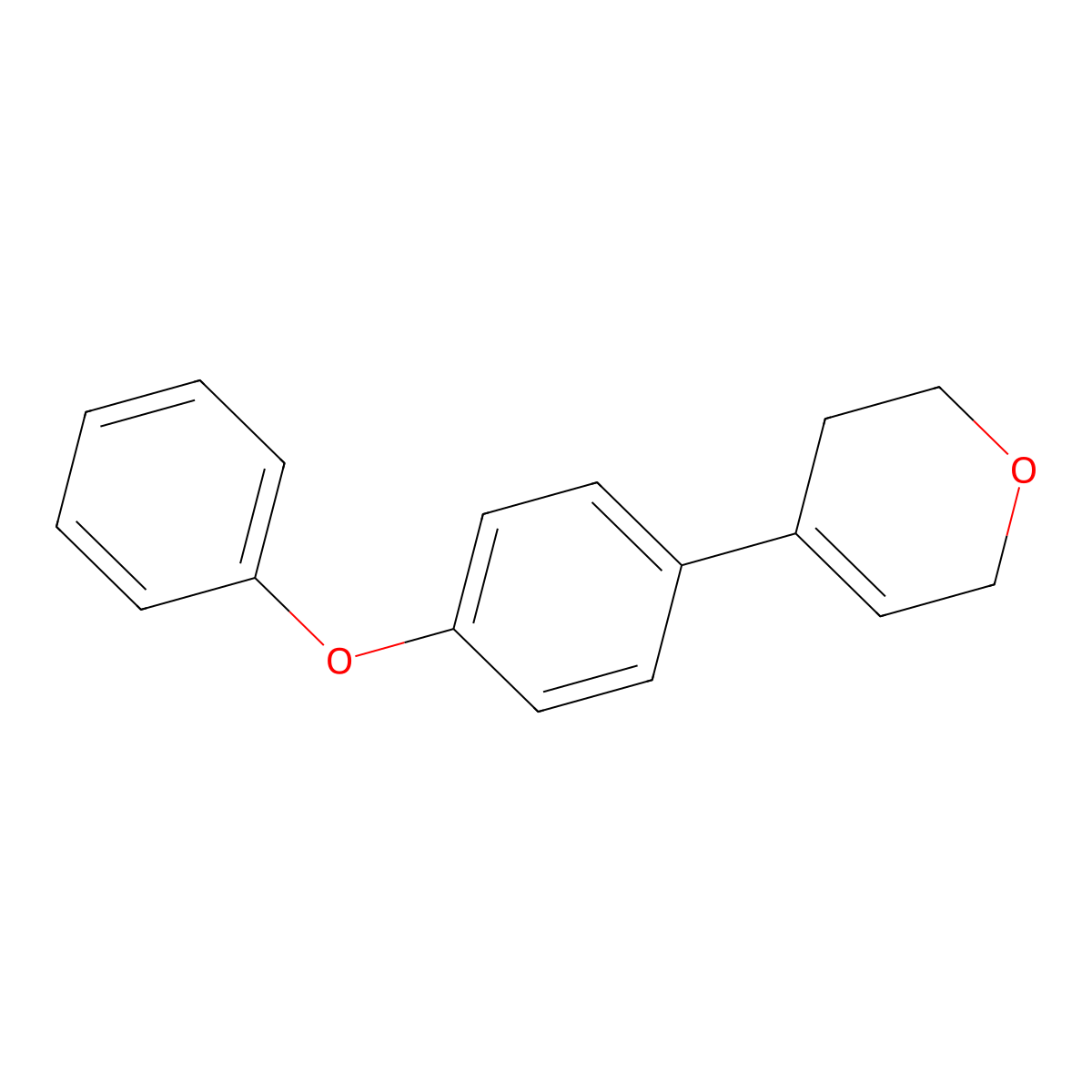 3,6-Dihydro-4-(4-phenoxyphenyl)-2H-pyran molecular structure, CAS 2184996-27-6