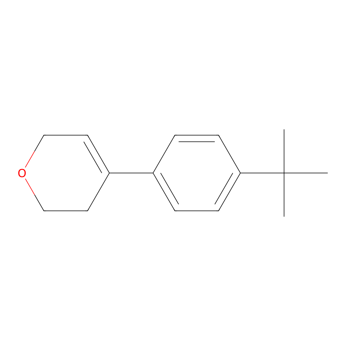 4-[4-(1,1-Dimethylethyl)phenyl]-3,6-dihydro-2H-pyran molecular structure, CAS 2184996-38-9