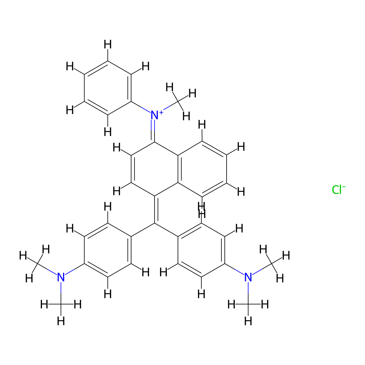 Basic Blue 8 molecular structure, CAS 2185-87-7