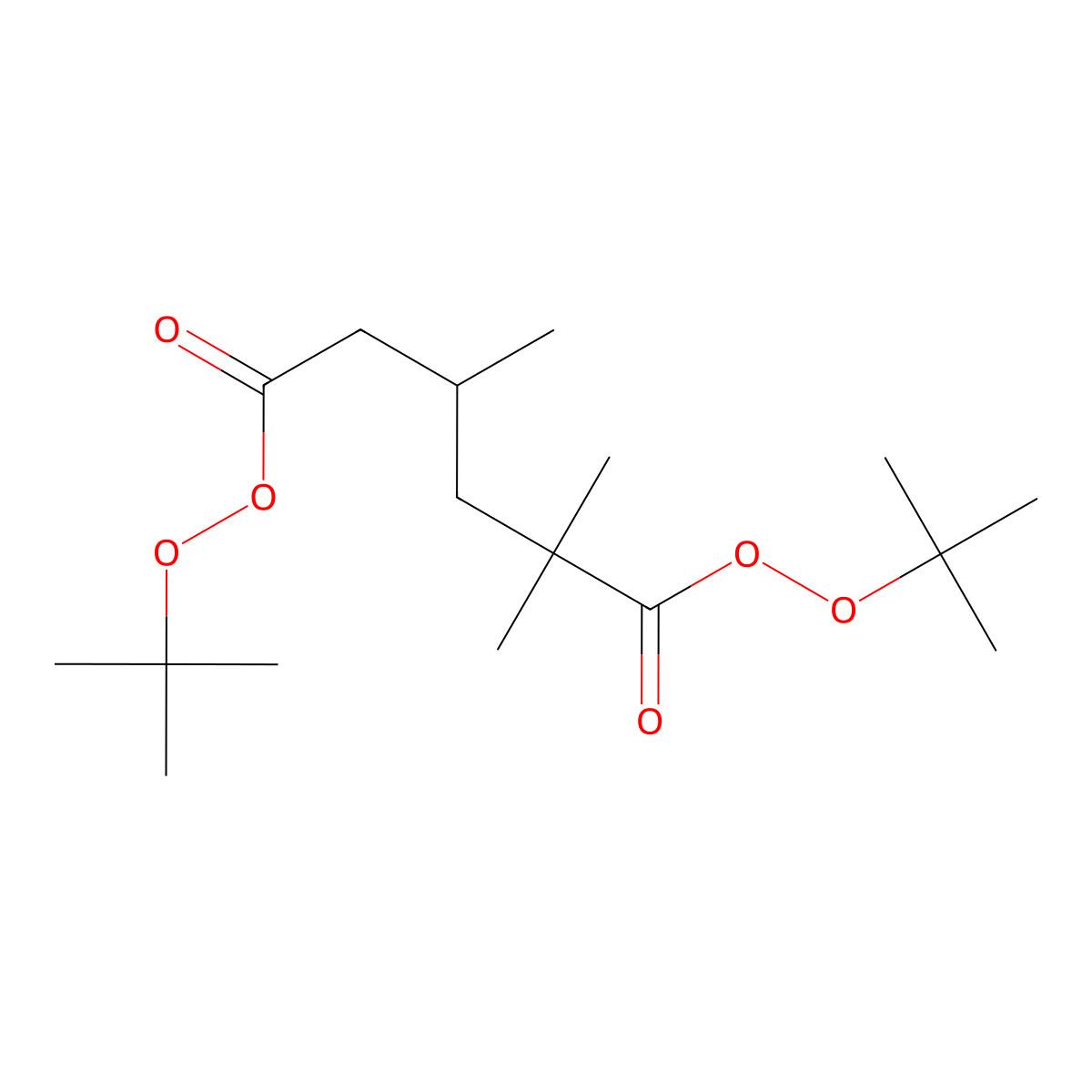 Di-tert-butyl 2,2,4-trimethyldiperoxyadipate molecular structure, CAS 21850-39-5