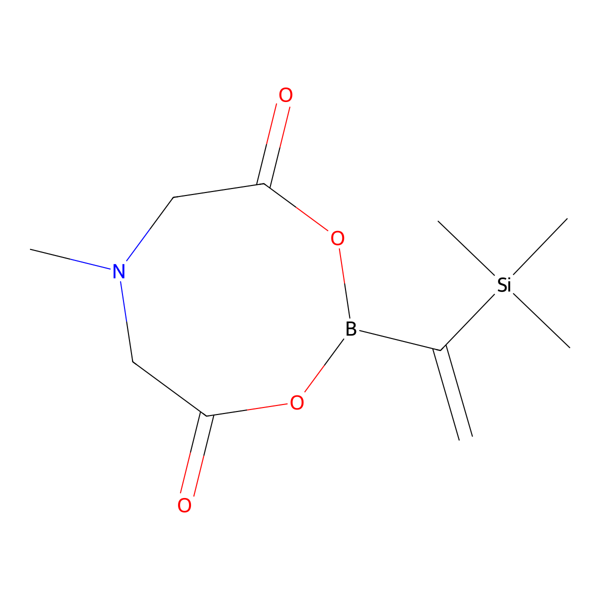 6-Methyl-2-[1-(trimethylsilyl)ethenyl]-1,3,6,2-dioxazaborocane-4,8-dione molecular structure, CAS 2185046-19-7