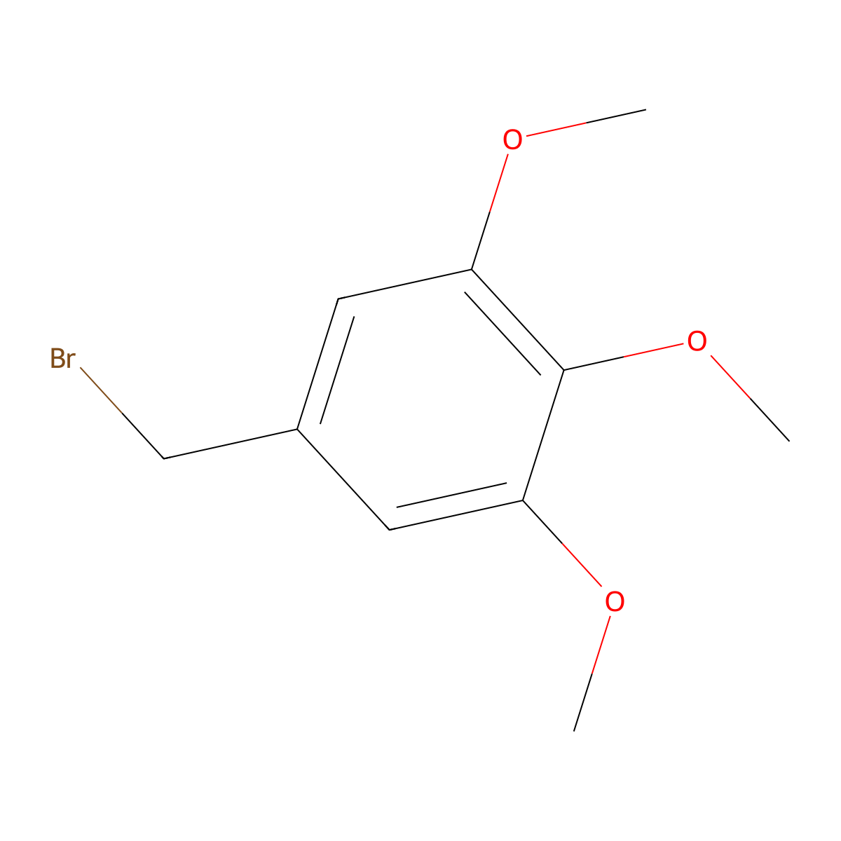 5-(Bromomethyl)-1,2,3-trimethoxybenzene molecular structure, CAS 21852-50-6