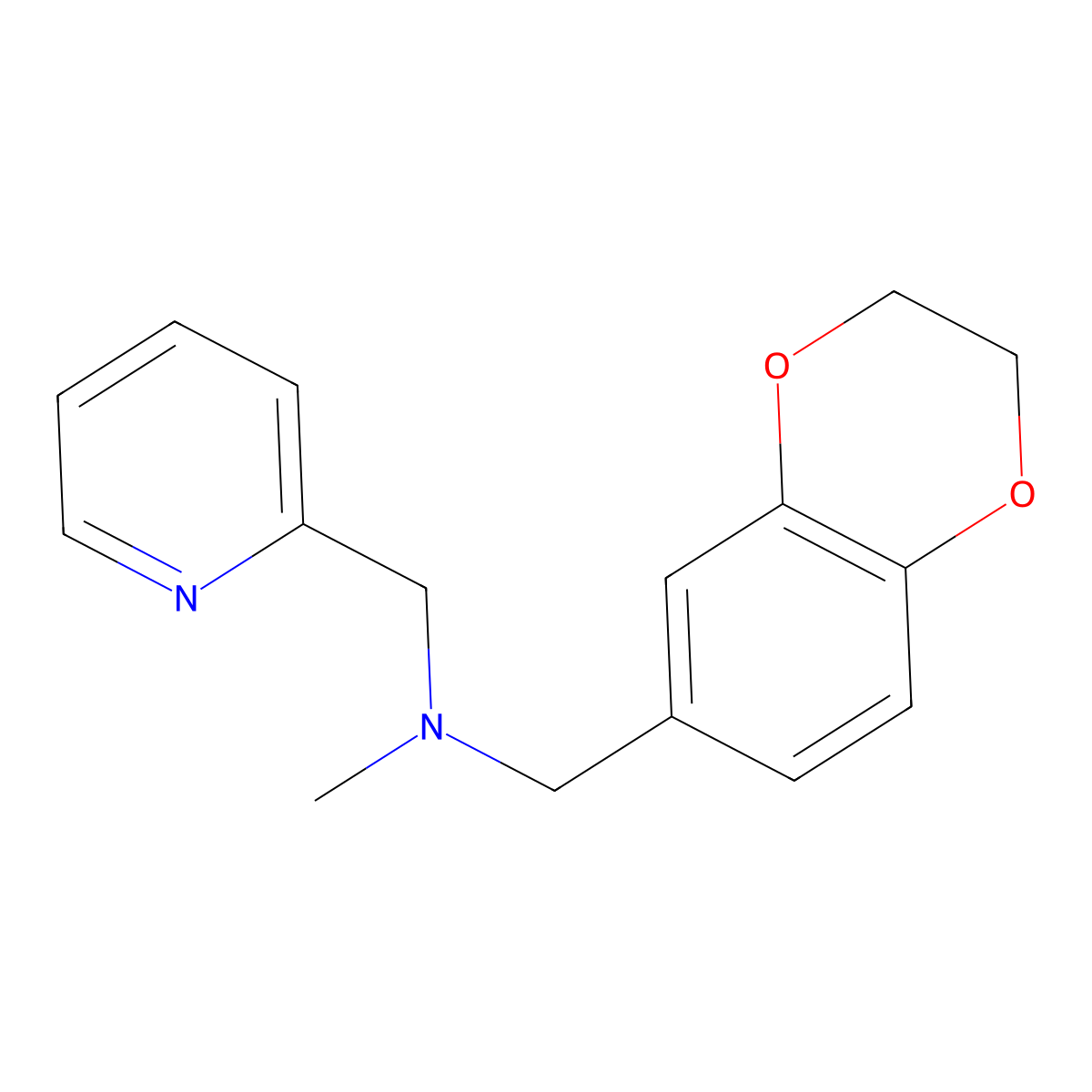 [(2,3-Dihydro-1,4-benzodioxin-6-yl)methyl](methyl)[(pyridin-2-yl)methyl]amine molecular structure, CAS 2185345-10-0