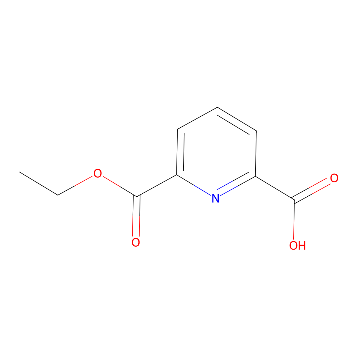 6-(Ethoxycarbonyl)picolinic acid molecular structure, CAS 21855-16-3