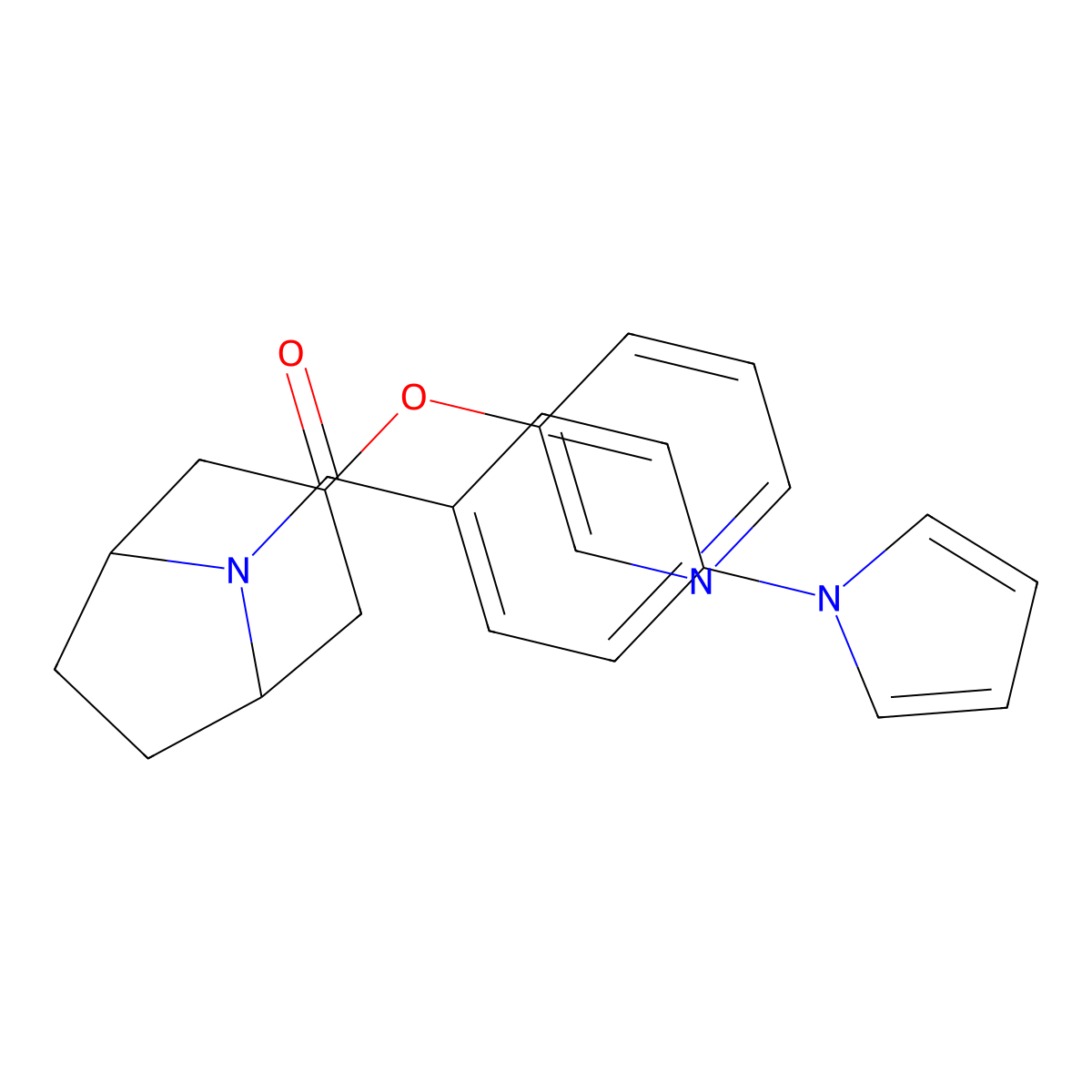 3-(pyridin-3-yloxy)-8-[4-(1H-pyrrol-1-yl)benzoyl]-8-azabicyclo[3.2.1]octane molecular structure, CAS 2185590-44-5