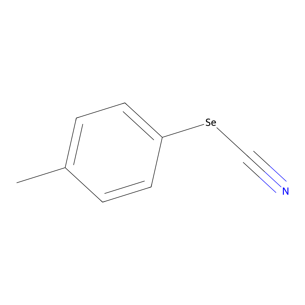 4-Methylphenyl selenocyanate molecular structure, CAS 21856-93-9