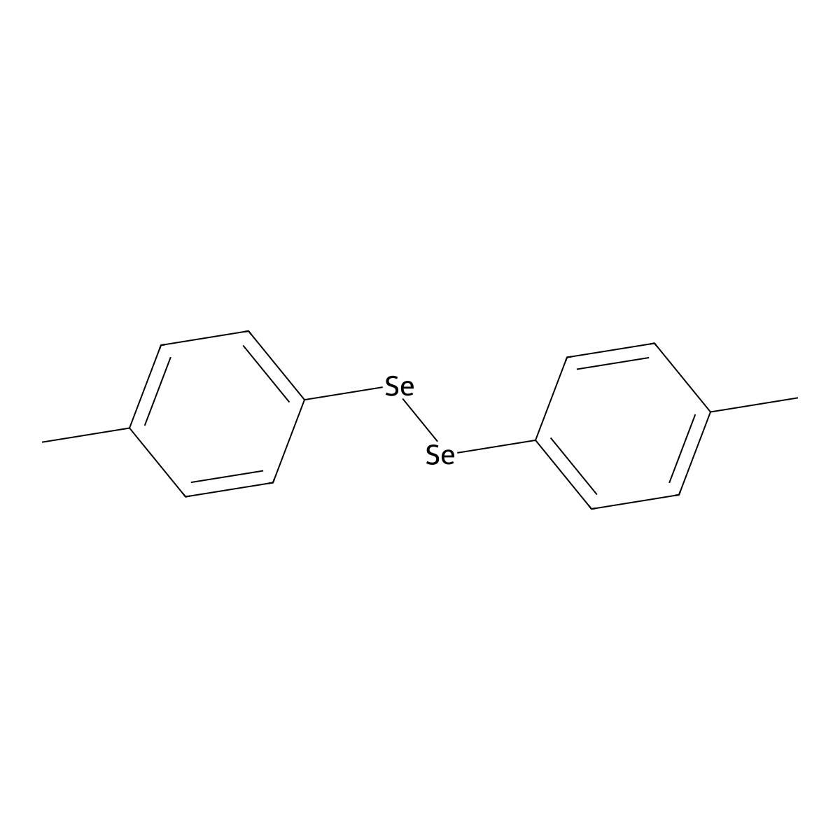 Diselenide, bis(4-methylphenyl) molecular structure, CAS 21856-94-0