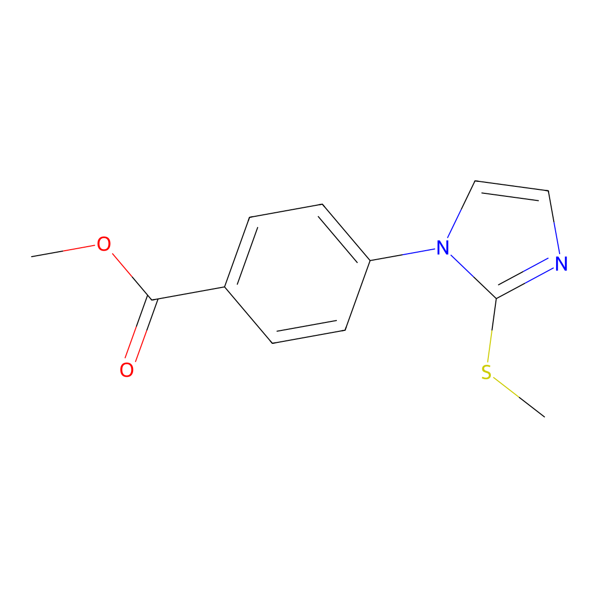 4-(2-Methylsulfanyl-imidazol-1-yl)- molecular structure, CAS 2185840-29-1
