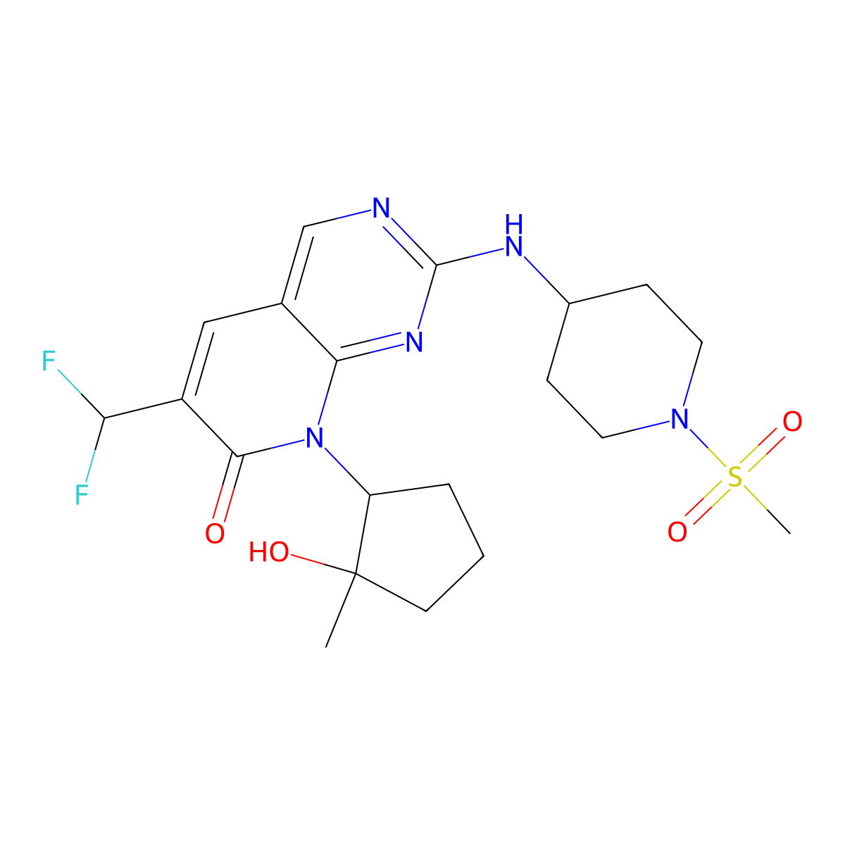 (S)-Ebvaciclib molecular structure, CAS 2185859-59-8