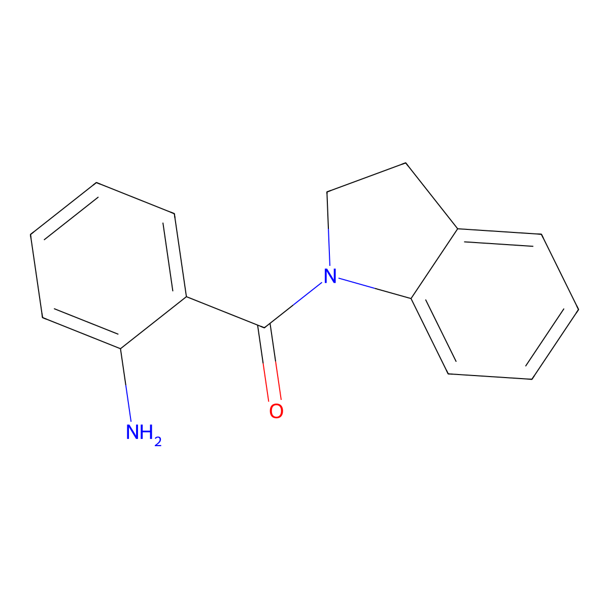 (2-Aminophenyl)(indolin-1-yl)methanone molecular structure, CAS 21859-87-0