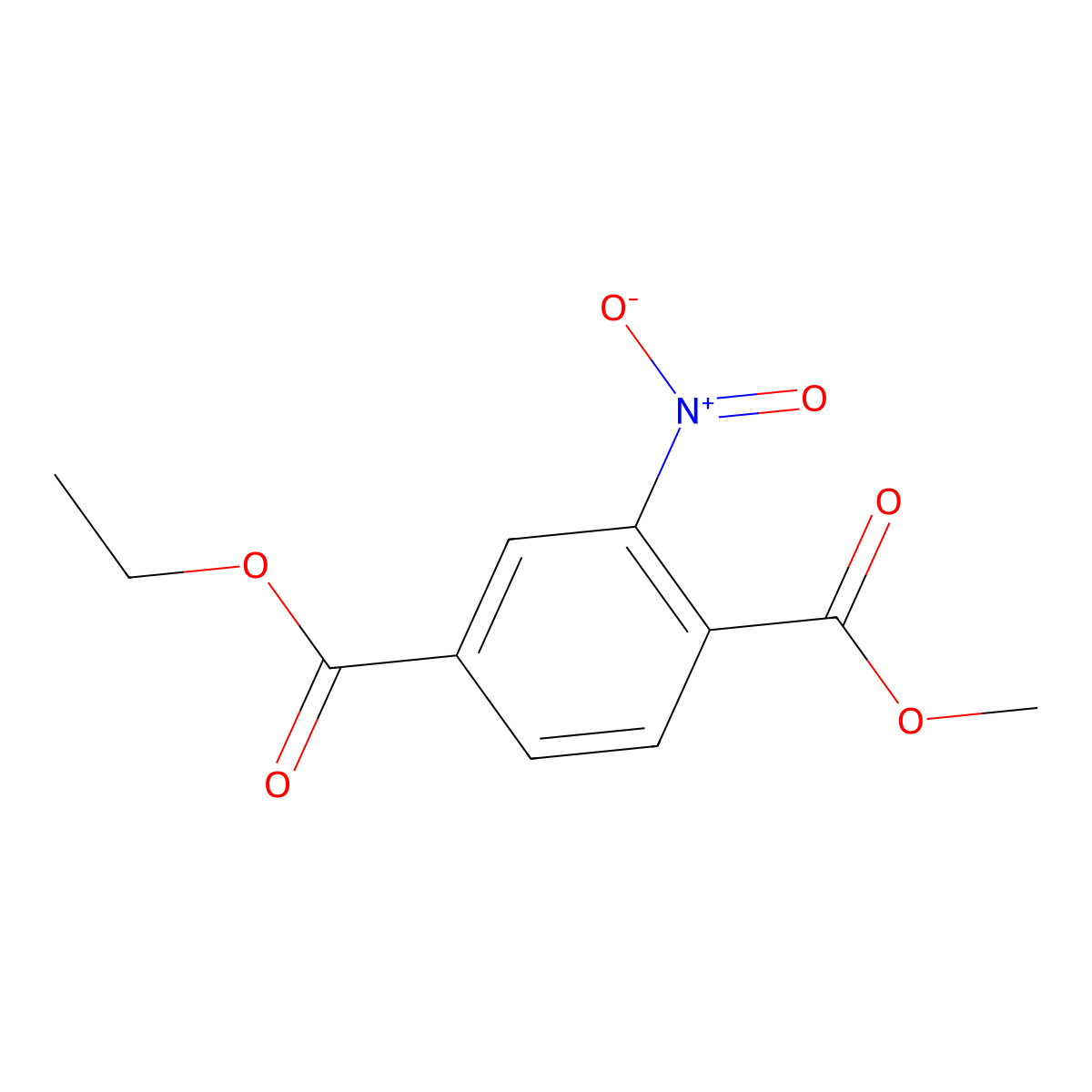 4-Ethyl 1-methyl 2-nitroterephthalate molecular structure, CAS 218590-76-2