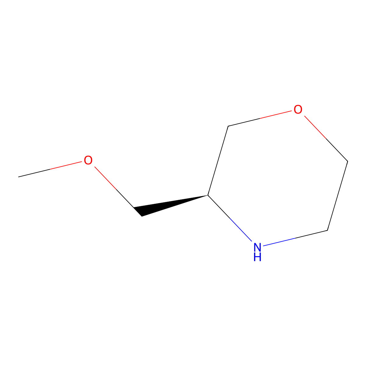 (S)-3-(Methoxymethyl)morpholine molecular structure, CAS 218595-25-6