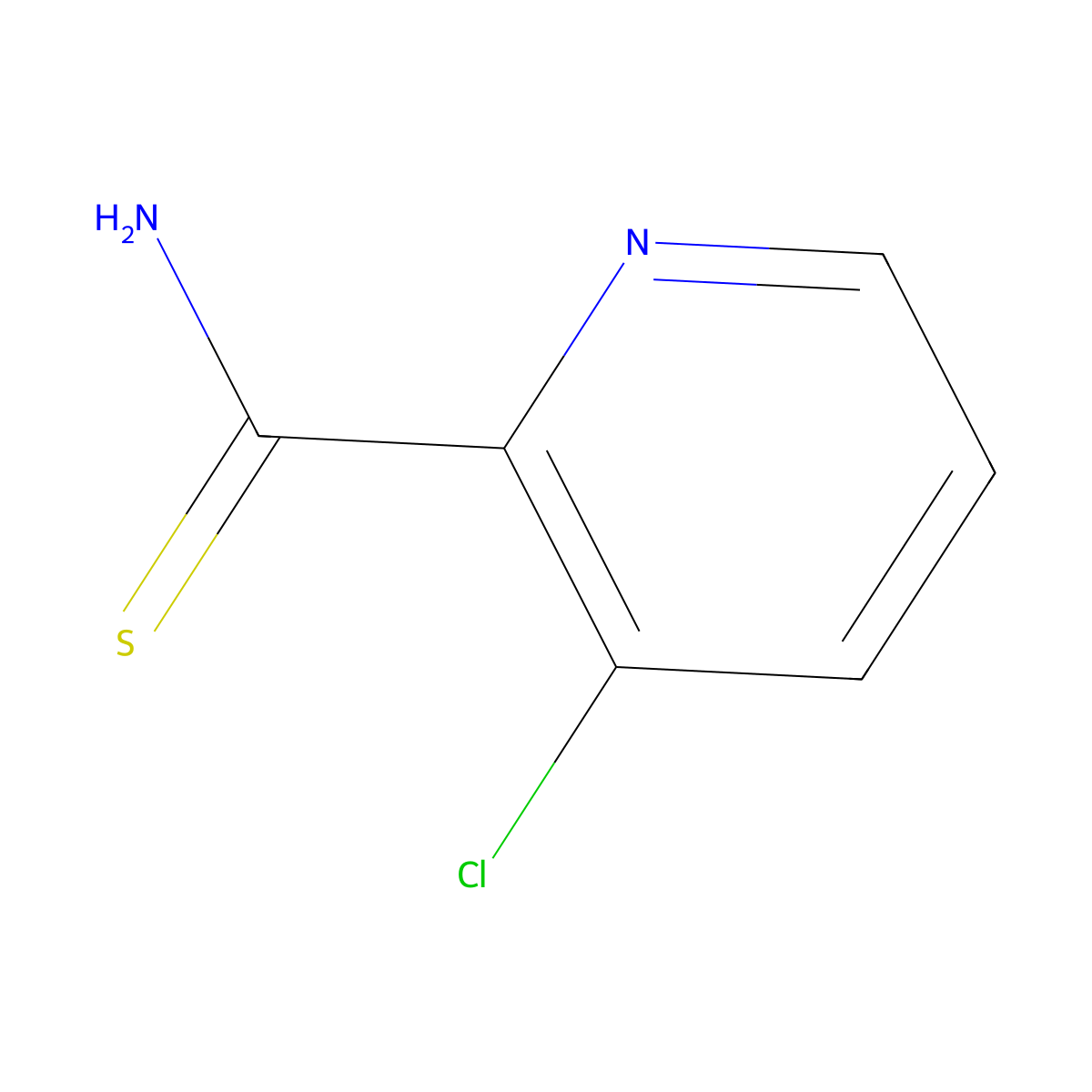 3-Chloropyridine-2-carbothioamide molecular structure, CAS 218596-38-4